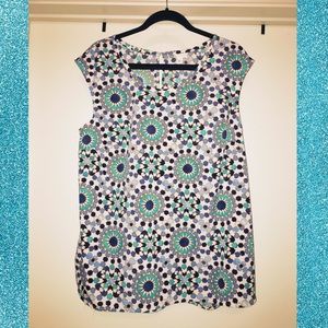 Mosaic Pattern Tank/Shell - LIKE NEW